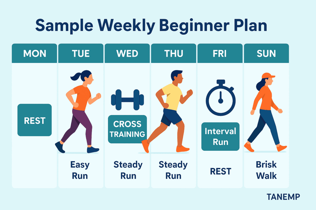A Sample Weekly Beginner Running Plan