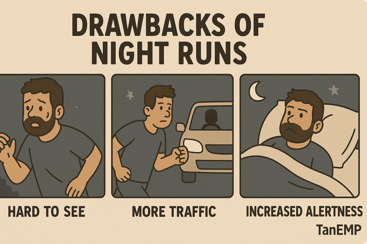 drawbacks of night runs