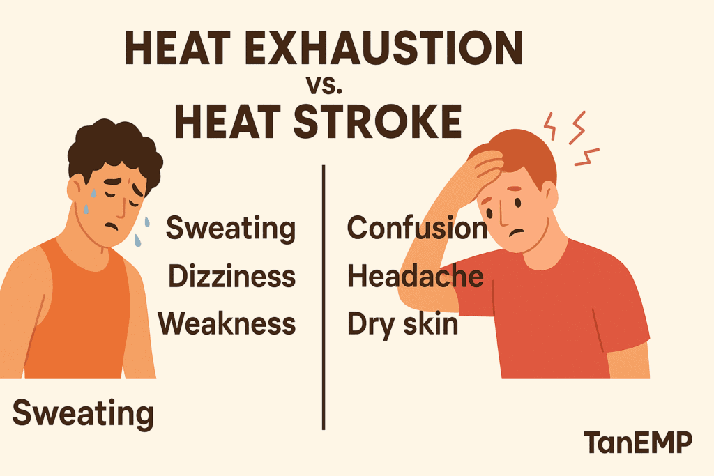 How to Run in the Heat Safely: heat exhuastion vs heat stroke