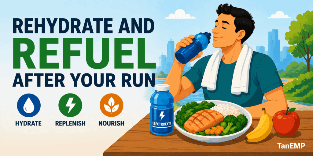 rehydrate and refuel well after your run